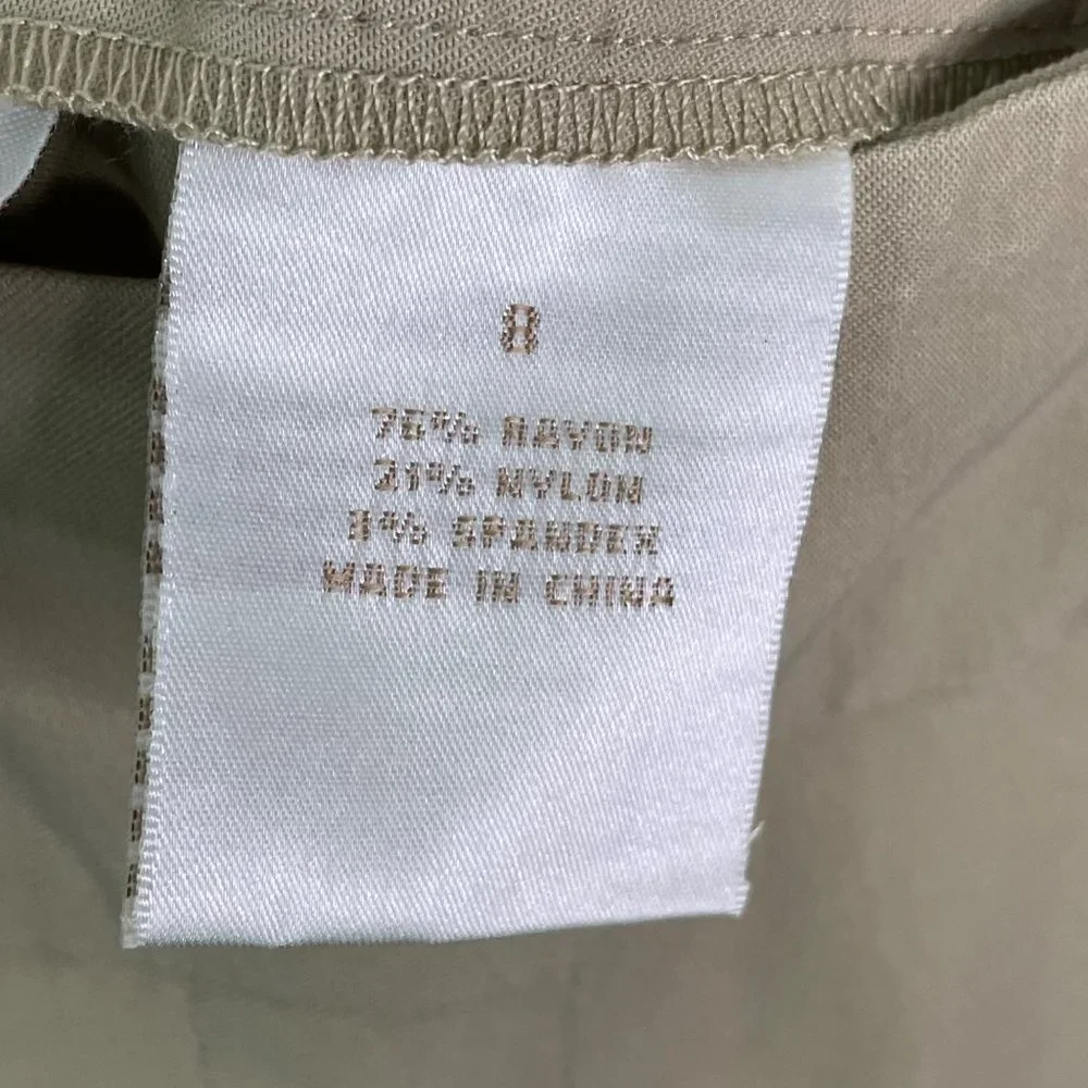 EP Pro Golf Shorts Khaki Size 8 Pull On Stretch - Picture 7 of 8
